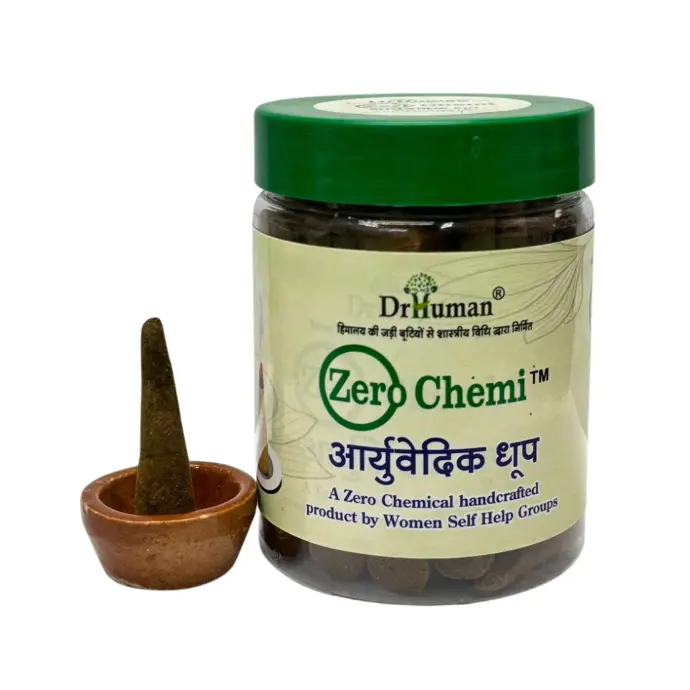 Dhoop Cone Jar pack (Zero Chemi) - 50 pcs