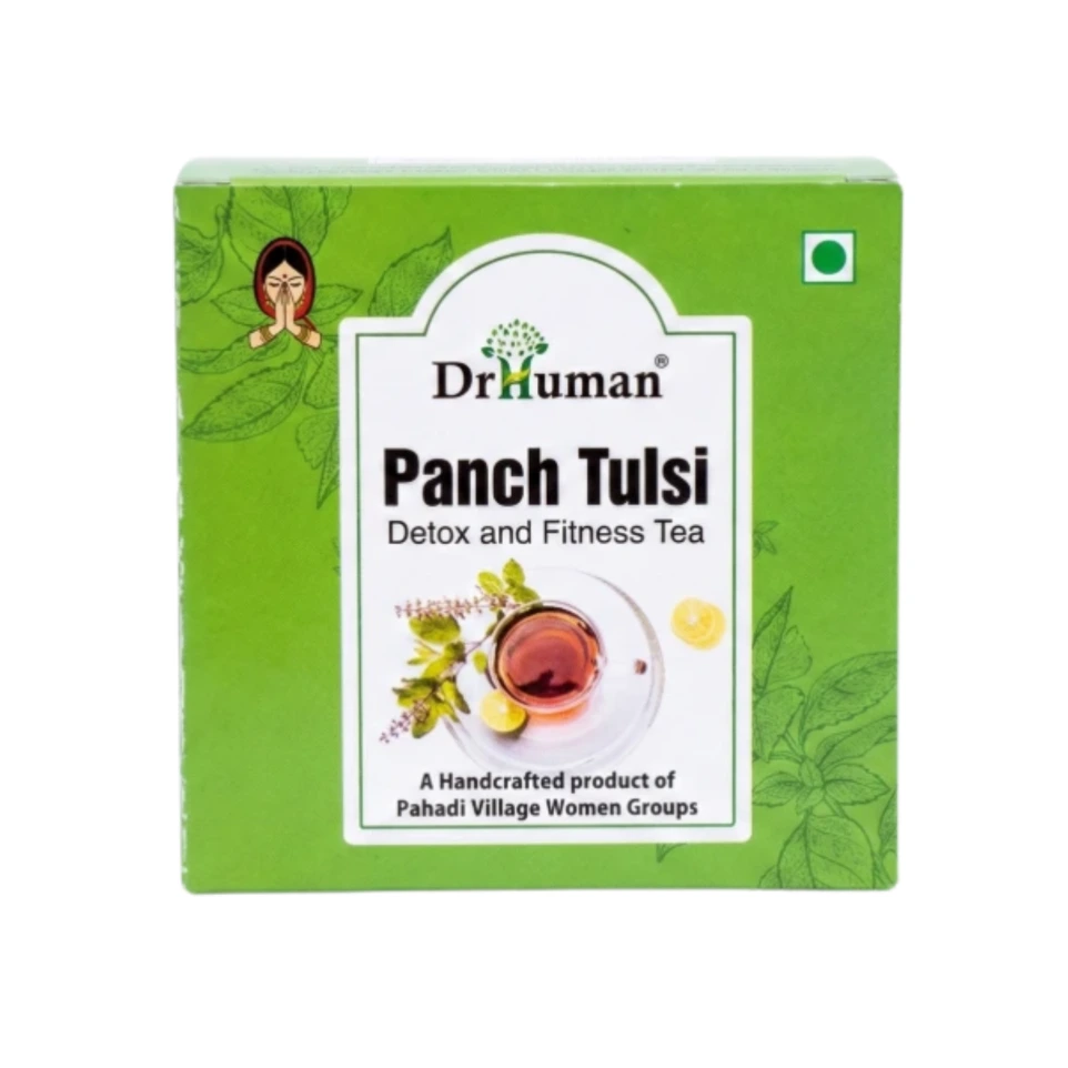 PANCH TULSI GREEN TEA (Detox & Fitness Tea ) 50 gm (Mono Carton Pack 50gm)