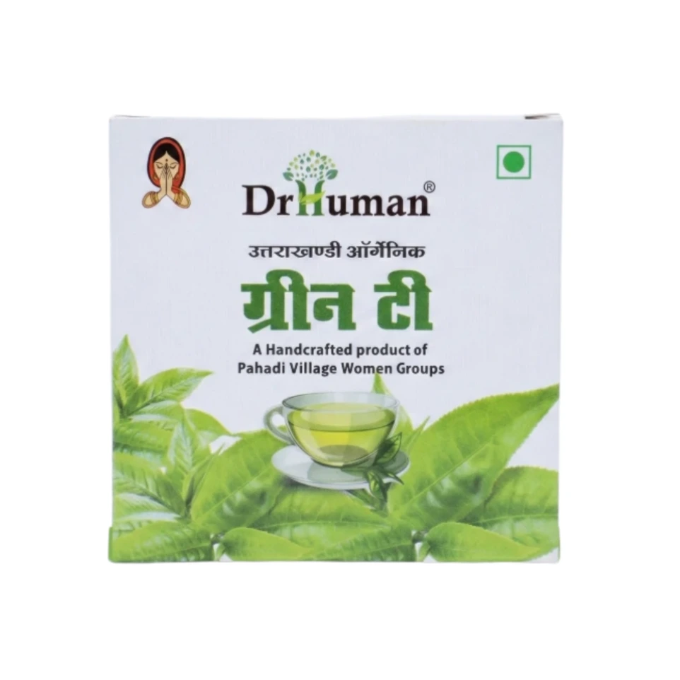 UTTARAKHANDI ORGANIC GREEN TEA strong flavor (Energy & Fitness) 50 gm (Mono Carton Pack 50gm)